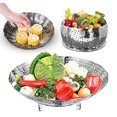 thumbnail image 1 of Panier Vapeur pour Légumes en Acier Inoxydable - Argent / Compatible avec Instant Pot, Panier Vapeur Réglable - Panier pour Poisson, Fruits de Mer, Modak, Dumplings, Momos, Cuisson / Passoire Polyvalente pour Légumes et Fruits, 1 of 5
