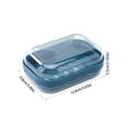 thumbnail image 3 of TopLLC Closet Organizers and Storage, Organization and Storage, Storage Bins Counter Top Soap Container Plastic Soap With Lid Bar Soap Portable Soap Case With Water Tray Soap Easy To Wash Soap Storage, 3 of 7
