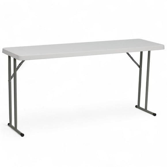 Flash Furniture Granite White Plastic Folding Training Table