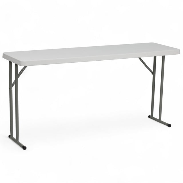 Flash Furniture Granite White Plastic Folding Training Table