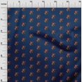 thumbnail image 2 of oneOone Georgette Viscose Fabric Floral Block Printed Fabric 1 Yard 42 Inch Wide, 2 of 4