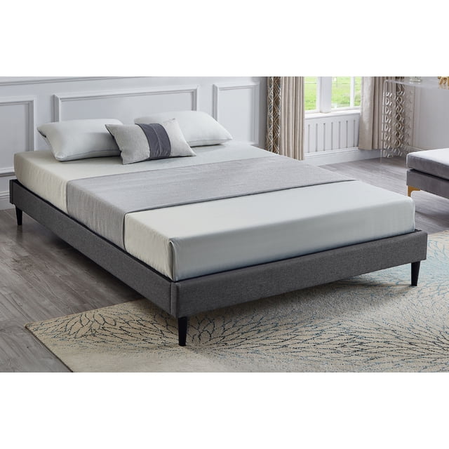 Alex Contemporary Slat Cover Platform Bed