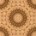 thumbnail image 1 of Ahgly Company Tapis de Zone Carré Orange Lavable en Machine, 6 Pieds Carré, 1 of 7
