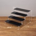 thumbnail image 1 of Black/Clear Acrylic Display Riser Shelf for Funko Figures Collections Doll Makeup Storage Holder Cupcake Stand Perfume Organizer QZX, 1 of 7