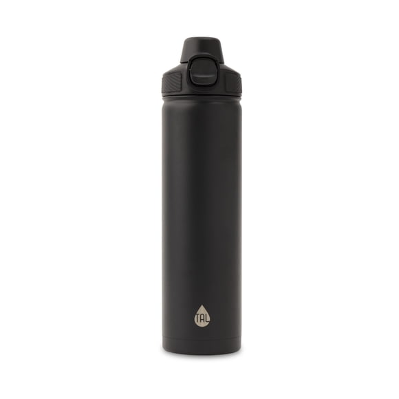 TAL Stainless Steel Ranger Push Lock Lid Water Bottle 28 fl oz, Black