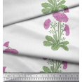 thumbnail image 3 of Soimoi Polyester Crepe Fabric Leaves & Floral Block Fabric Prints by Yard 52 Inch Wide, 3 of 3