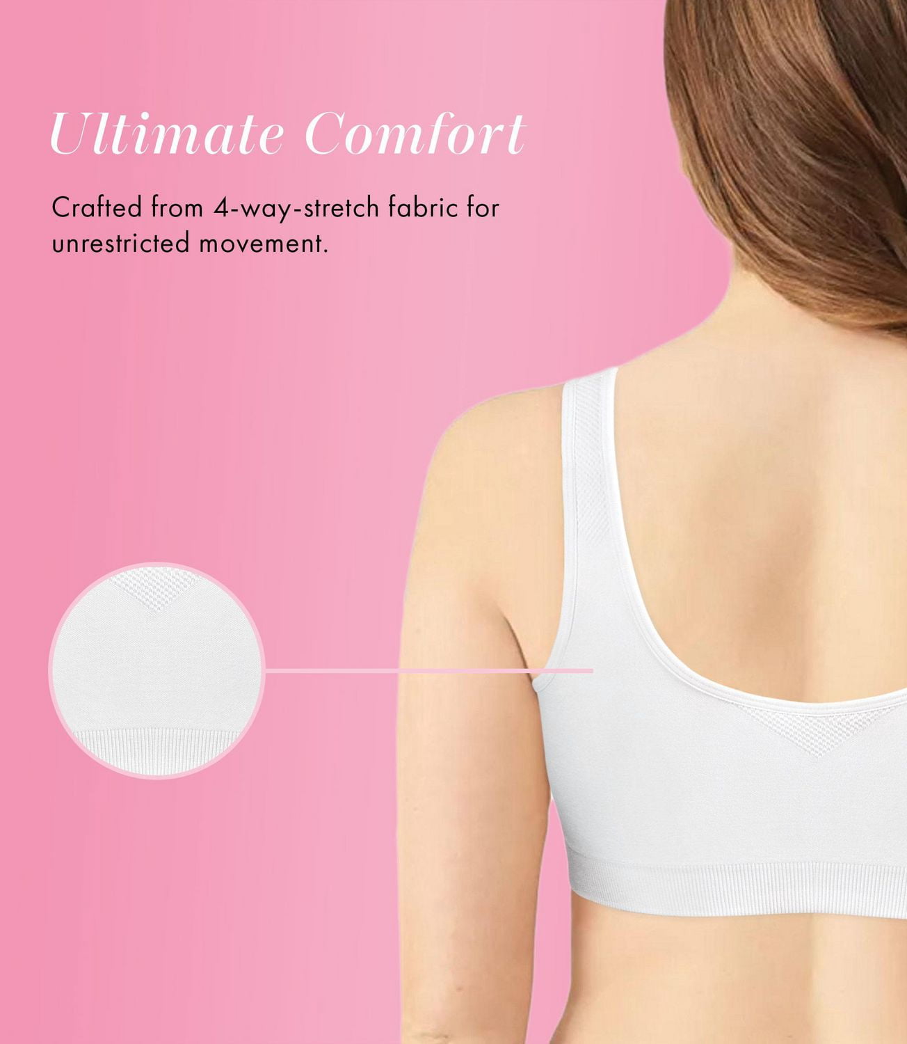 Exquisite Form  #9601000 FULLY Seamless Full-Coverage Bra, Wire-Free, Front Closure