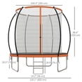 thumbnail image 2 of Soozier 10ft Trampoline Outdoor with Enclosure Net and Ladder, 2 of 9