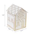 thumbnail image 2 of Maison En Métal Pain D'Épice Doré Et Blanc, 2 of 3