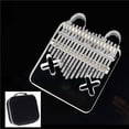 thumbnail image 2 of ruzhgo 17 Key Kalimba Acrylic Piano Transparent Keyboard Instrument Tuner Hammer Gig Bag rabbit, 2 of 6