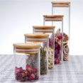 thumbnail image 4 of XIPYYKM Hot Sale! Clear Glass Jar Sealed Canister Food Storage Container for Loose Tea Coffee Sugar Kitchen Supplies, 4 of 7