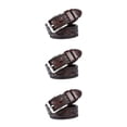 thumbnail image 1 of relayinert Classy And Durable PU Belt For Men Wear-resistant And Fine Workmanship Coffee Coffee 110cm 3Set, 1 of 6