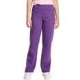 thumbnail image 1 of Hanes O4634 Comfortsoft Eco Smart Womens Petite Open Leg Sweatpants, Violet Splendor Heather - 2XL, 1 of 5