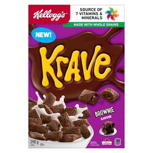 Kellogg's® Krave® Céréales à saveur de Brownie 298g
