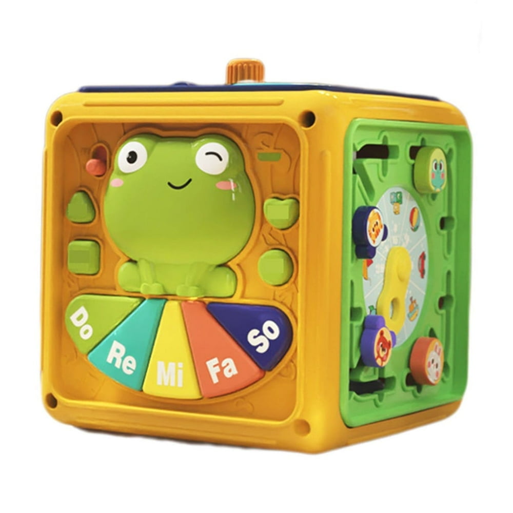 Cube sensoriel occupé pour tout-petits, jouets de voyage pour enfant, cube agité en bois, activité éducative, cadeaux Montessori pour le 3e anniversaire - France