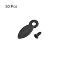 thumbnail image 3 of Unique Bargains Frame Turn Button, 3/4' Plastic Drop Shape w Screws for Hanging Pictures, 30 Pcs (Black), 3 of 3
