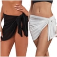 thumbnail image 1 of 2 Pcs Sorties de Plage en Maille Transparente pour Femmes - Couvre-Maillots 82 % Polyester pour Maillots de Bain, 1 of 8