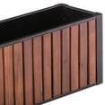 thumbnail image 4 of Grapevine Slat Wood Planter, Rectangular, 23.6IN, 4 of 6