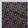 thumbnail image 4 of oneOone Viscose Chiffon Green Fabric Halloween Craft Projects Decor Fabric Printed By The Yard 42 Inch Wide, 4 of 4