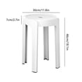 thumbnail image 3 of HOARBOEG Home Chairs Made Of Thick Plastic Can Be Stacked And Stacked. Dining Table Stools Windmill Stools High Round Stools Rubber Stools And Simples Chairs, 3 of 6