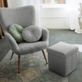 thumbnail image 3 of Sorbus Teddy Storage Ottoman - Soft Sherpa Tufted Footstool, 3 of 6