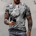 thumbnail image 1 of Weiqiqre T-shirt pour Homme Décontracté à Relief, Imprimé de Course, T-shirt Graphique, Extérieur, Quotidien, Vacances, Manches Courtes, Col Rond, Chandail à Porter au Quotidien, Extérieur, Rue et Centres de Villégiature, 1 of 6