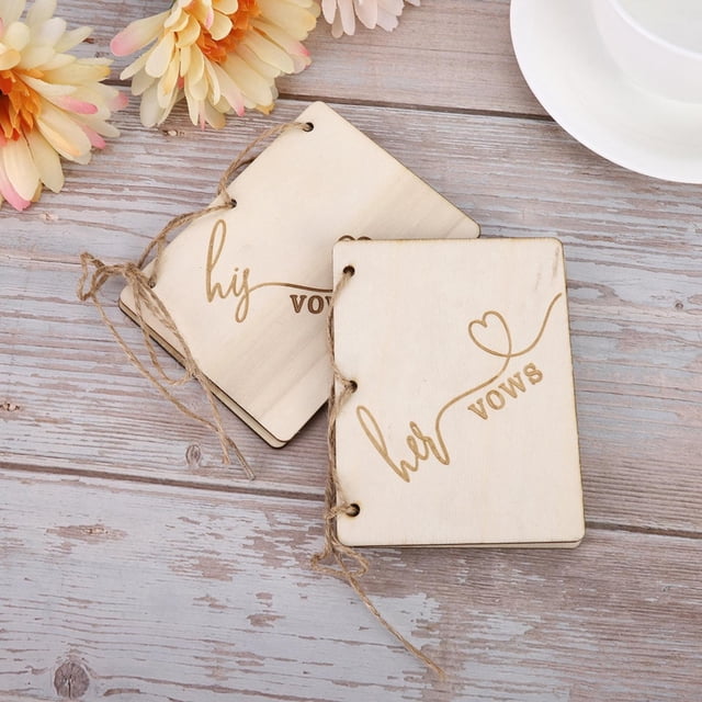 Decorative 2pcs Elegant Practical Wedding Booklets, Vow Booklets, For Weddings Special Occasion Type 1,Type 2,Type 3,Type 4