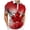 Red, variant on YUEVE Men's Canada Flag Golf Shirts Maple Leaf Short Sleeve Funny Graphic Polo Shirt Sumemr Novelty Button Top Tees