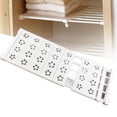 thumbnail image 1 of Étagère de Placard Extensible à Tension Organisateur d'Armoire Séparateur d'Armoire à Chaussures Garde-Robe Cloison Fleur Séparation Étagère de Rangement Blanc Rétractable Jardin Fleur 24 cm Chaussure, 1 of 8