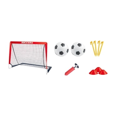 Lipstore Ensemble de Mini Buts de Soccer pour Enfants Intérieur Mini Filet et Ballon pour Gym Sports Jardin Rouge