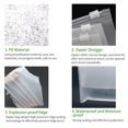 thumbnail image 4 of 50pcs Clear Plastic Bags, Clear Bags Cellophane Bags with Zipper Double Side Transparent for Better Storage and Carrying, 4 of 7