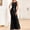 Black, variant on Plus Size Evening Dresses for Women, Sparkling Sequin Mermaid Gown for Prom and Formal Party, Sleeveless Round Neck Long Dress