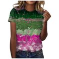 thumbnail image 1 of Pompotops Blouse Décontractée Ample pour Femme, Mode, Imprimée, Col Rond, T-Shirt, Chemises, Blouse, T-Shirt Imprimé, Liquidation, 1 of 5