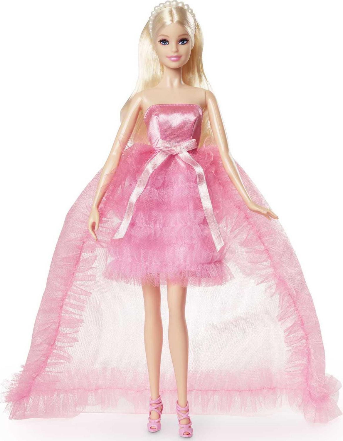 Barbie Joyeux Anniversaire Poupée dans une robe rose
