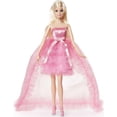 thumbnail image 1 of Barbie Joyeux Anniversaire Poupée dans une robe rose, 1 of 6