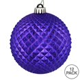 thumbnail image 2 of Vickerman N188466D Boule Pailletée Durian Violette de 2,75 Po, 12 par Sac, 2 of 3