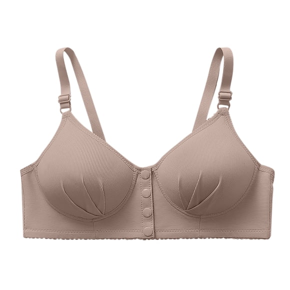 Tranfacy Nursing Bras for Women,Everyday Bras,Solid Color Wireless Bras for Women Front Hook Push Up Lift Support Side Smoothing Full Figure Everyday Bra