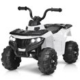 thumbnail image 1 of Gymax 6V Battery Powered Kids Ride On ATV 4-Wheeler Quad w/ MP3 & LED Headlight White, 1 of 10
