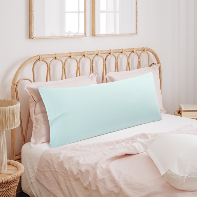 REGALWOVEN Body Pillowcase Soft 1800 Series Microfiber Long Pillow Cover, Light Grey King