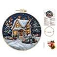 thumbnail image 2 of WMQPNNS New Trending Koofur Christmas C R O S S Stit Ch Embroidery Craft Kits ，Hand Christmas Diy Embroidery Patterns Stamped Kit Adults Kids Beginners Stamped Embroidery Kit, 2 of 4
