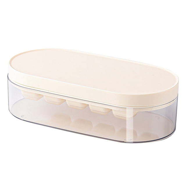 TIELUTT Food Grade with Lid Easy to Store Ice Tray Storage Container Organizer Vacuum Seal Coffee Container Small Containers for Organizing Organizers Divided Food Storage Containers with Lids