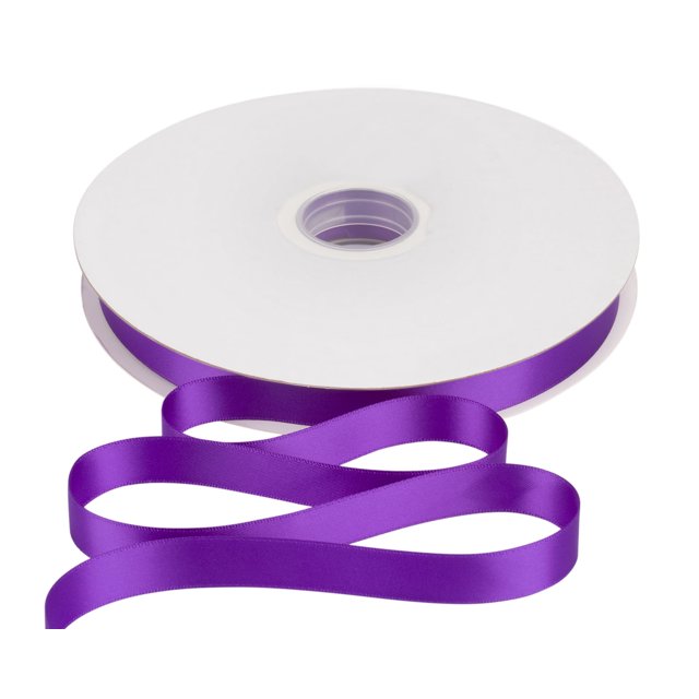 Joycrosso 5/8 Inch Purple Solid Satin Ribbon, 100 Yards Double Faced Satin for Gift Wrapping Floral Bouquets Wedding Party Decoration