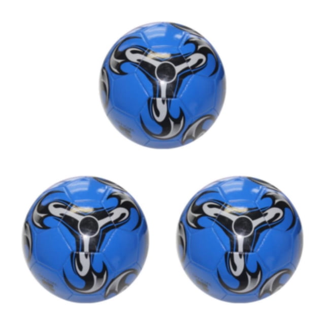 relayinert Long Service Life Soccer Ball For Football Middle School And Training 1 Blue 3Set