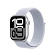 thumbnail image 1 of Apple Watch Series 10 GPS + Cellular 42mm Silver Aluminum Case with Blue Cloud Sport Loop, 1 of 9