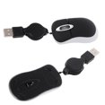 thumbnail image 3 of KAKOWELY 2 Pcs Mini Souris Optique de Voyage Compacte Cordon Rétractable Plug and Play pour Windows (Noir), 2.99"X1.57"X0.98 Pouces, 3 of 5