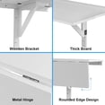 thumbnail image 4 of Gymax Table de Cuisine Pliante à Abattants, Table de Salle à Manger Murale, Bureau, Gain de Place, Blanc, 4 of 10