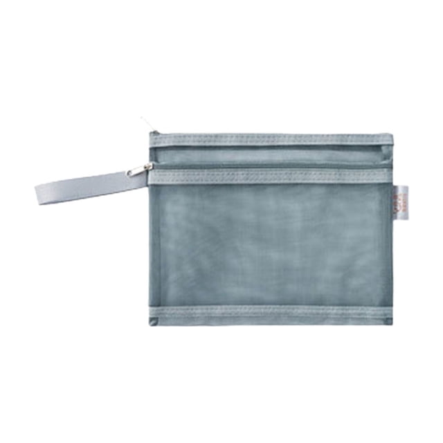 Lksixu Pencil Case Durable Pencil Pouch Morandis Handheld Book Bag Nylon Mesh Transparent Thickened Stationery Homework Toy Storage File Bag Stationery Organizer Travel Cosmetic Storage Bag