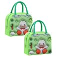 thumbnail image 1 of Oleegame 2 Pcs Sac de Rangement pour Produits à Main Sac Isolé Sac pour Boîte à Lunch Sac à Lunch Chiot Brun (Isolation 3D) Vert, 1 of 9