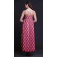 thumbnail image 2 of Bimba Robe Longue Maxi à Bretelles Spaghetti Ajustables Imprimée au Bloc, Tenue de Plage d'Été - Moyen, 2 of 6