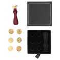 thumbnail image 2 of Wax Seal  Sealing Wax Stamps Wooden Handle  Seal Wax  Kit For Cards Envelopes Invitations Gift Packing, 2 of 8